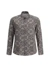 Brunello Cucinelli Paisley Print Cotton Shirt