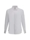 Brunello Cucinelli Cotton Shirt With Button-up Style And Spread Collar