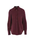 Brunello Cucinelli Flap-pocket Shirt In Brown