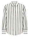 Brunello Cucinelli Sequin Shirt Shirt And Blouse White In White