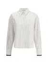 Brunello Cucinelli Striped Cotton Shirt