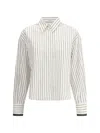 Brunello Cucinelli Striped Cotton Shirt