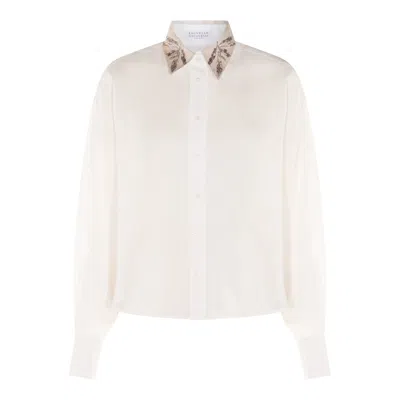 Brunello Cucinelli Shirts In White