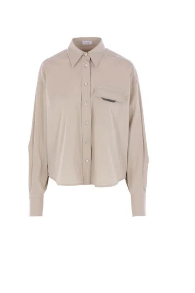 Brunello Cucinelli Shirts In Neutral