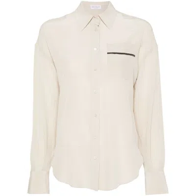 Brunello Cucinelli Shirts In Beige