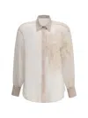 Brunello Cucinelli Women Silk Shirt In Beige
