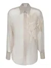 Brunello Cucinelli Women Silk Shirt In Beige