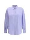 Brunello Cucinelli Long-sleeve Button-up Shirt In Blue