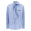 Brunello Cucinelli Shirt With "shiny Flap Detail" In Blue