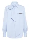 Brunello Cucinelli Cotton Shirt In Blue