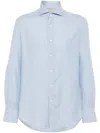 Brunello Cucinelli Long-sleeved Shirt In Blue