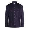 Brunello Cucinelli Stretch Cotton Chevron Flannel Easy Fit Western Shirt In Multi