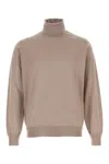 Brunello Cucinelli Roll-neck Sweater In Brown