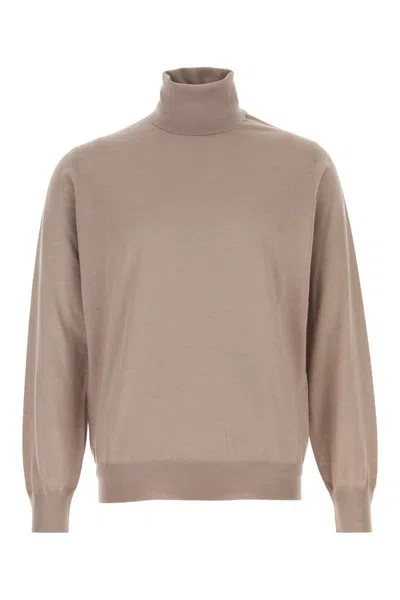 Brunello Cucinelli Roll-neck Sweater In Neutral
