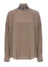 Brunello Cucinelli Shirts In Brown