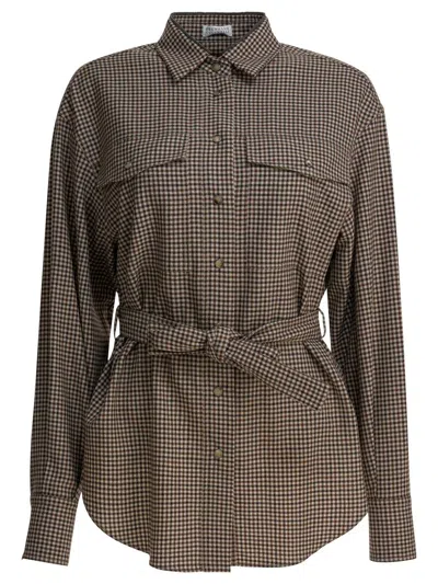 BRUNELLO CUCINELLI BRUNELLO CUCINELLI VIRGIN WOOL CHECK SHIRT
