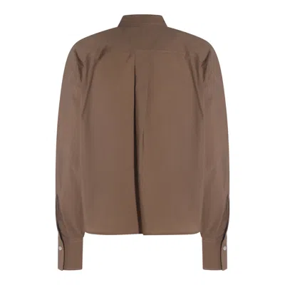Brunello Cucinelli Shirts Duna In Brown