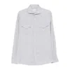 Brunello Cucinelli Double-pocket Long-sleeve Shirt In Gray