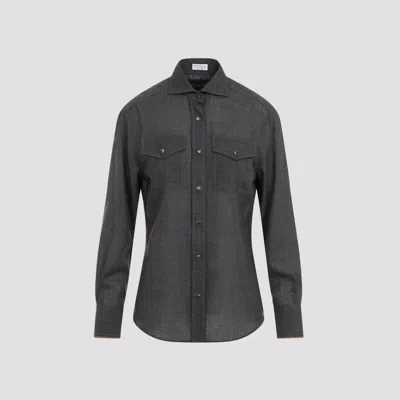 Brunello Cucinelli Shirts Grey