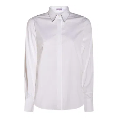Brunello Cucinelli Shirts Light And Natural In White