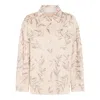 Brunello Cucinelli Sequin Embellished Casual Top With Buttoned Cuffs In Multicolor