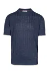 Brunello Cucinelli Rib-knit Linen And Cotton Sweater In Nettuno