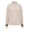 Brunello Cucinelli Silk Top In Neutral