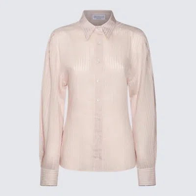 Brunello Cucinelli Shirts In Pale Pink