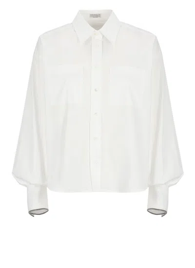 Brunello Cucinelli Shirts In White