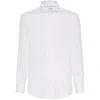 Brunello Cucinelli Cotton Shirt With Button-up Style And Spread Collar In White