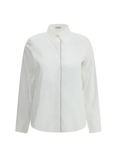 Brunello Cucinelli Shirts In White