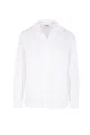Brunello Cucinelli Jacquard Cotton Shirt In White