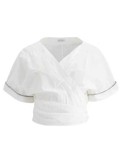BRUNELLO CUCINELLI SHIRTS WHITE