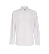 Brunello Cucinelli Men Cotton Piquet Shirt In White