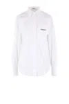 Brunello Cucinelli Button-front Poplin Shirt With Monili Pocket In White