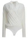 Brunello Cucinelli Women Silk Body Shirt In White