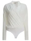 Brunello Cucinelli Women Silk Body Shirt In White