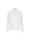 Brunello Cucinelli Embellished Stretch Poplin Shirt In White