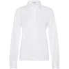 Brunello Cucinelli Monili-trim Concealed-fastening Shirt In White