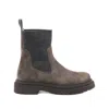 Brunello Cucinelli Chunky Sole Ankle Boots With Elastic Panels