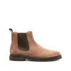 Brunello Cucinelli Chelsea Ankle Boots In Brown