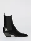 Brunello Cucinelli Leather Ankle Boots Cuban Heel In Black
