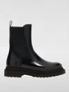 Brunello Cucinelli Chunky Sole Ankle Boots With Contrast Stitching In Black