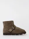 Brunello Cucinelli Shearling-lined Suede Ankle Boots In Brown