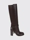 Brunello Cucinelli 100mm Buckle-strap Leather Boots In Brown
