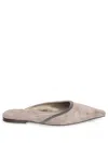 Brunello Cucinelli Chain-embellished Pointed-toe Flats In Multi