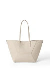 Brunello Cucinelli Small Bc Duo Leather Tote Bag In Ivory