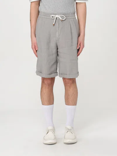 BRUNELLO CUCINELLI SHORT BRUNELLO CUCINELLI MEN COLOR GREY,G49952020