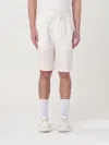 Brunello Cucinelli Men Linen Dyed Shorts In White