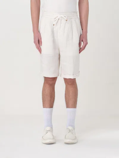 BRUNELLO CUCINELLI SHORT BRUNELLO CUCINELLI MEN COLOR WHITE,G49952001